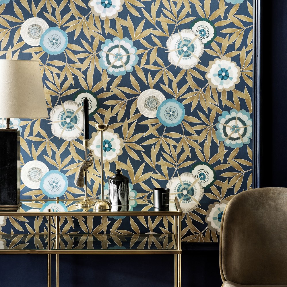 Komovi Wallpaper 112160 by Harlequin in Midnight Blue Gold